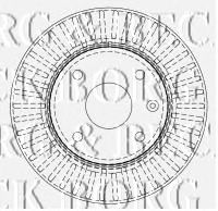 Гальмівний диск BORG & BECK BBD4511