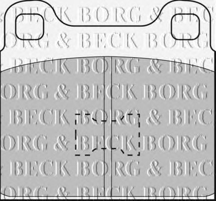 Тормозные колодки BORG & BECK BBP1001
