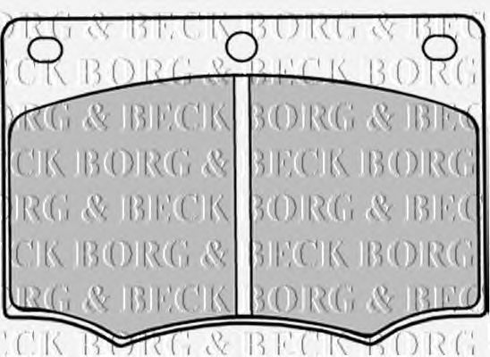 Тормозные колодки BORG & BECK BBP1044