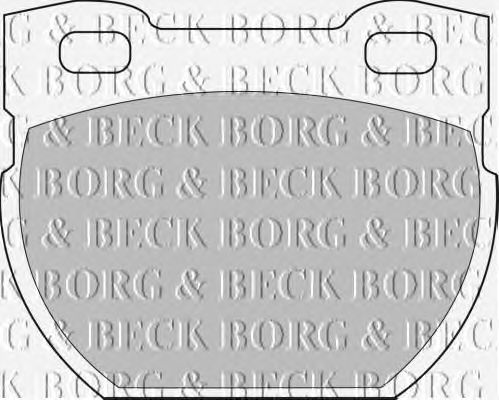 Тормозные колодки BORG & BECK BBP1250