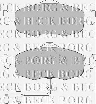Тормозные колодки BORG & BECK BBP1408