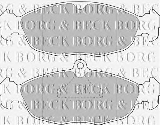 Тормозные колодки BORG & BECK BBP1424