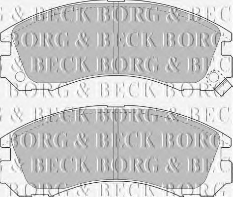 Тормозные колодки BORG & BECK BBP1449