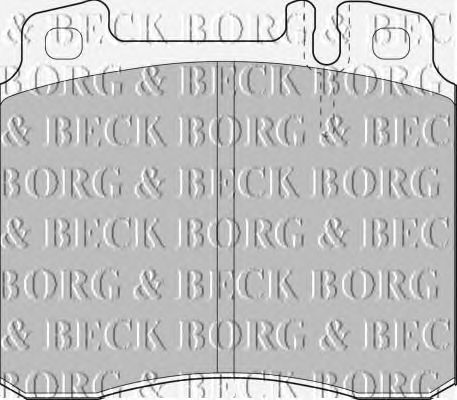 Тормозные колодки BORG & BECK BBP1464