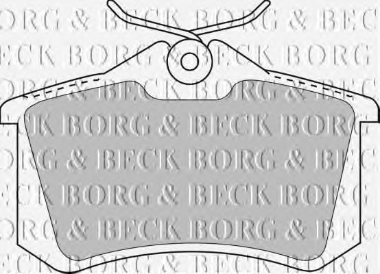 Тормозные колодки BORG & BECK BBP1512
