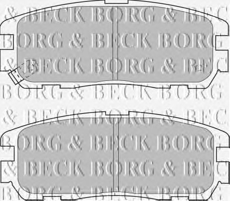 Гальмівні колодки BORG & BECK BBP1517