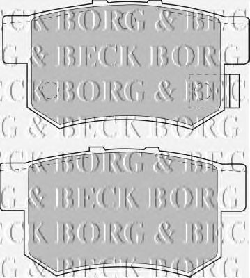 Тормозные колодки BORG & BECK BBP1535