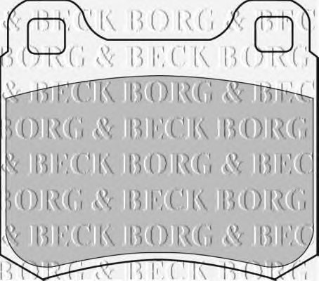 Тормозные колодки BORG & BECK BBP1544