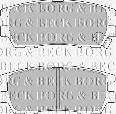 Тормозные колодки BORG & BECK BBP1582