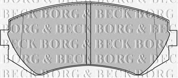 Тормозные колодки BORG & BECK BBP1611