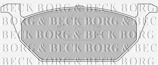 Тормозные колодки BORG & BECK BBP1618