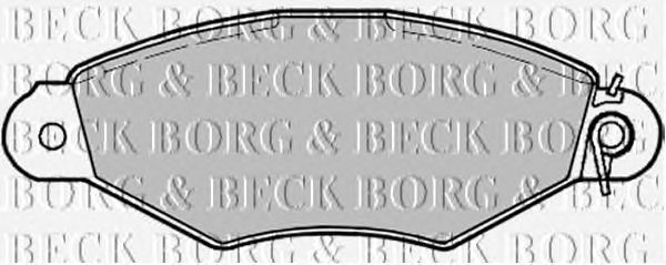 Тормозные колодки BORG & BECK BBP1622