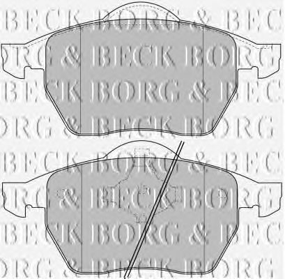 Тормозные колодки BORG & BECK BBP1645