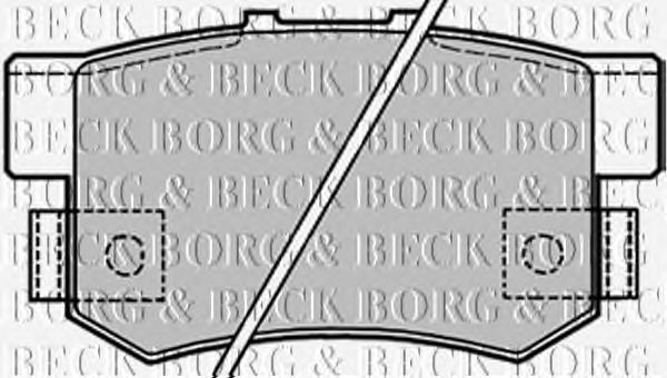 Тормозные колодки BORG & BECK BBP1656