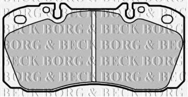 Тормозные колодки BORG & BECK BBP1660