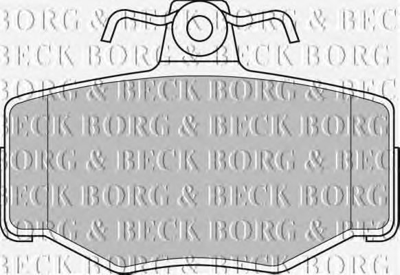 Тормозные колодки BORG & BECK BBP1673