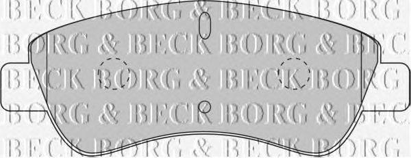 Тормозные колодки BORG & BECK BBP1703