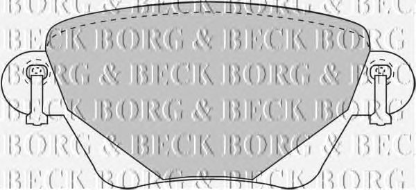 Тормозные колодки BORG & BECK BBP1707