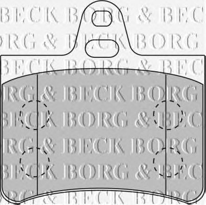 Тормозные колодки BORG & BECK BBP1710