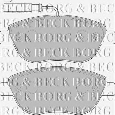 Тормозные колодки BORG & BECK BBP1717