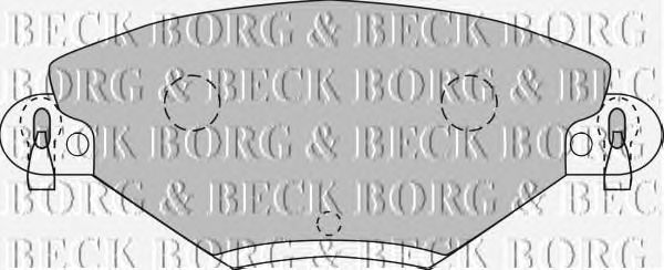 Тормозные колодки BORG & BECK BBP1722