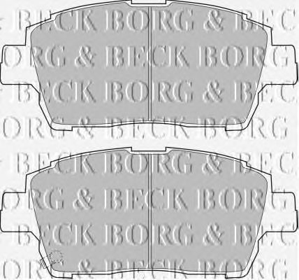 Тормозные колодки BORG & BECK BBP1728