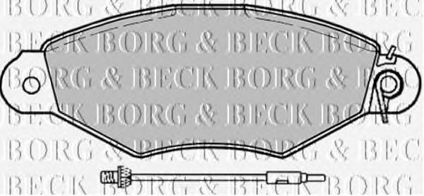 Тормозные колодки BORG & BECK BBP1729
