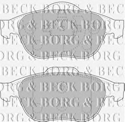 Тормозные колодки BORG & BECK BBP1731