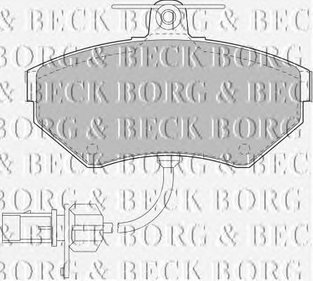 Тормозные колодки BORG & BECK BBP1733