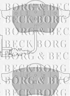 Тормозные колодки BORG & BECK BBP1734