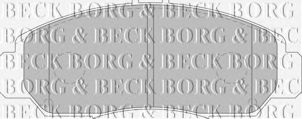Тормозные колодки BORG & BECK BBP1741