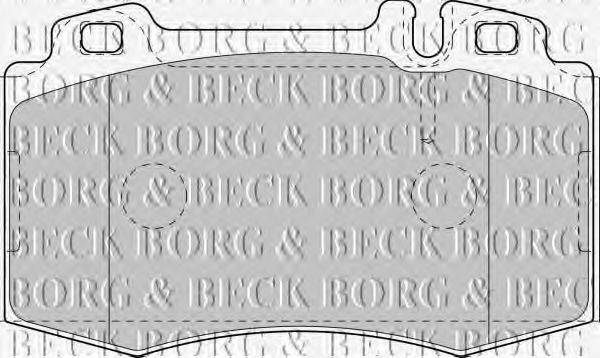 Тормозные колодки BORG & BECK BBP1756