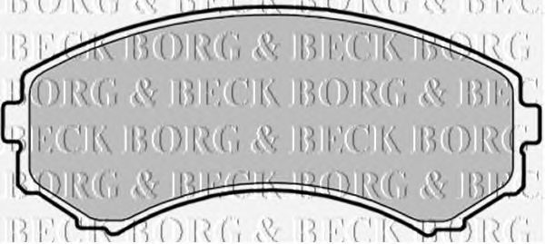 Тормозные колодки BORG & BECK BBP1757
