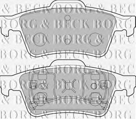 Тормозные колодки BORG & BECK BBP1761