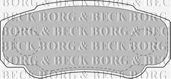 Тормозные колодки BORG & BECK BBP1763