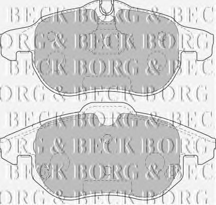Тормозные колодки BORG & BECK BBP1765