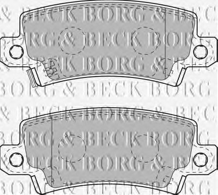 Тормозные колодки BORG & BECK BBP1770
