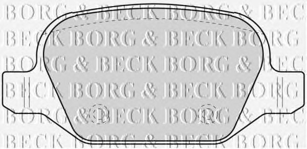 Тормозные колодки BORG & BECK BBP1776