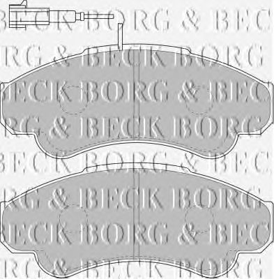 Тормозные колодки BORG & BECK BBP1779