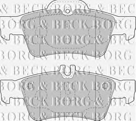 Тормозные колодки BORG & BECK BBP1798