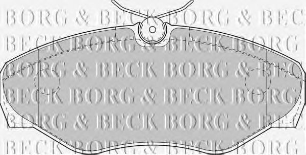 Тормозные колодки BORG & BECK BBP1812