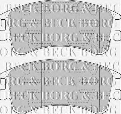 Тормозные колодки BORG & BECK BBP1815