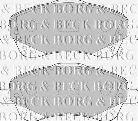Тормозные колодки BORG & BECK BBP1854