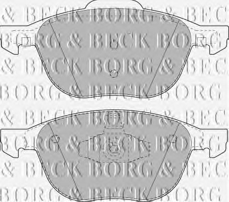 Тормозные колодки BORG & BECK BBP1864