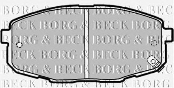 Тормозные колодки BORG & BECK BBP1868