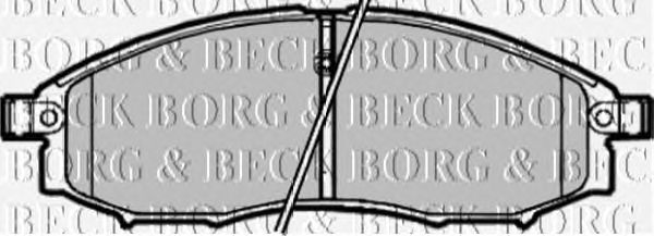 Тормозные колодки BORG & BECK BBP1882