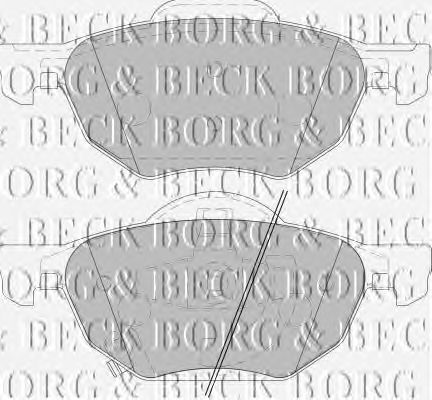 Тормозные колодки BORG & BECK BBP1883