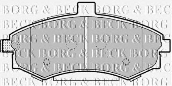 Тормозные колодки BORG & BECK BBP1896