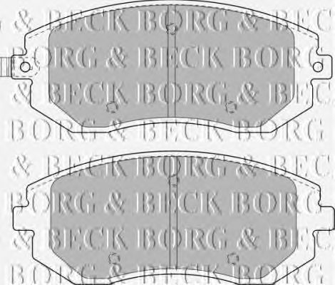 Тормозные колодки BORG & BECK BBP1905