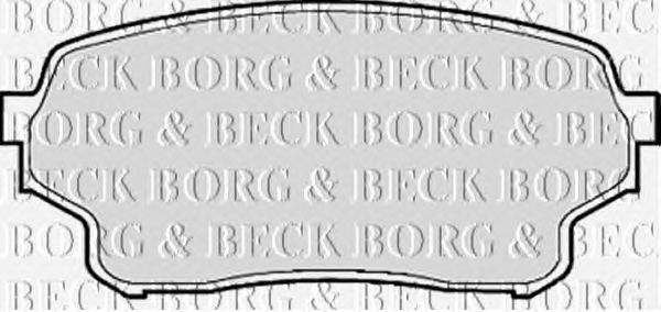 Тормозные колодки BORG & BECK BBP1953